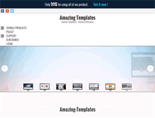 Tablet Screenshot of amazing-templates.com